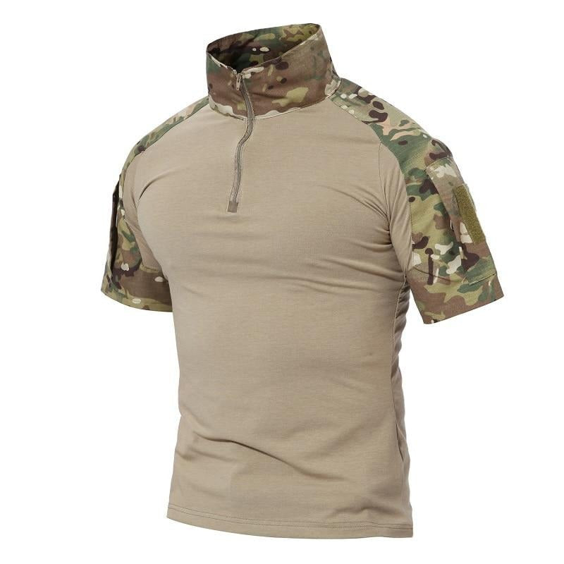 Men T-Shirts Multicam Camouflage Tactical T-Shirt Cotton Short Sleeve Top Tees Army Military Tee Shirts Paintball